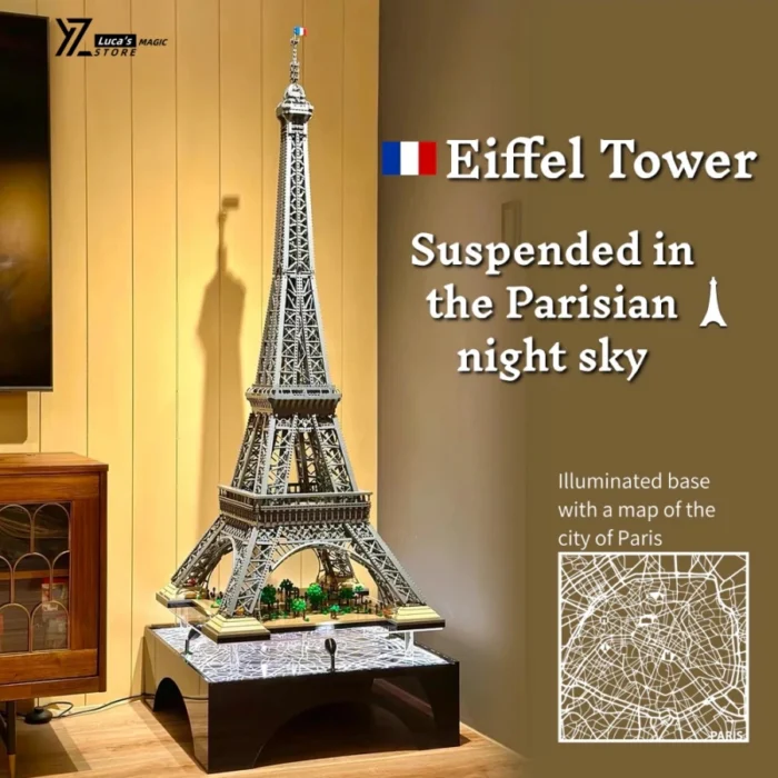 【Premium】Floating Lighted Display Base for Eiffel Tower 10307 - Image 5