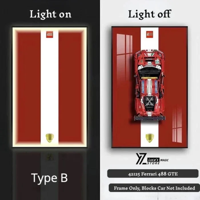 Display wallboard for  Supercar - Ferrari 488 - Image 2