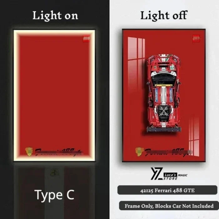 Display wallboard for  Supercar - Ferrari 488 - Image 3