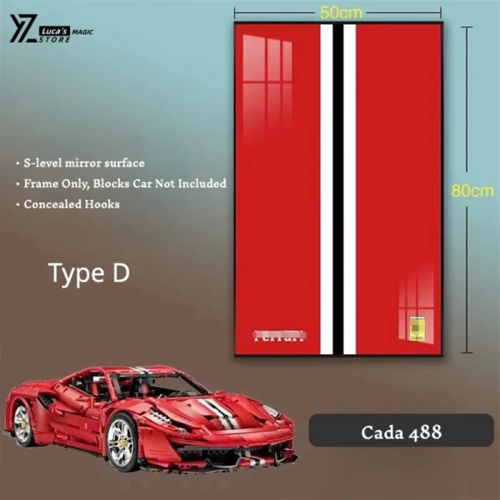 Display wallboard for  Supercar - Ferrari 488 - Image 4
