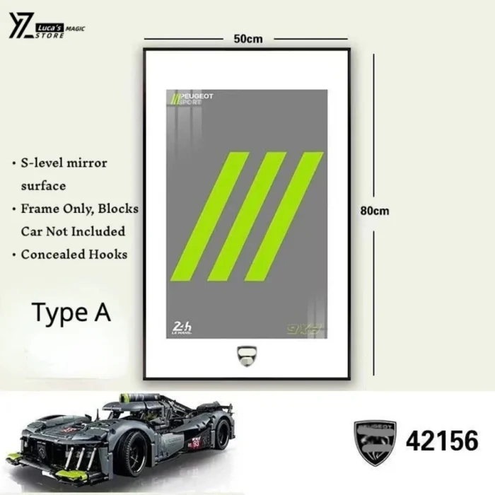 Display wallboard for  Supercar - Peugeot - Image 1